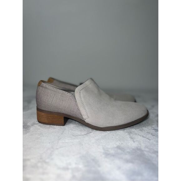 Toms Shoes - TOMS Women's Shaye Booties Drizzle Gray Suede 9.5